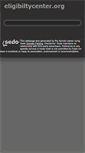 Mobile Screenshot of eligibiltycenter.org
